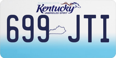 KY license plate 699JTI