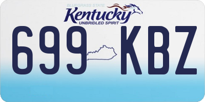 KY license plate 699KBZ