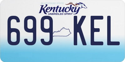KY license plate 699KEL