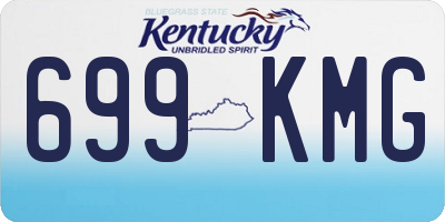 KY license plate 699KMG