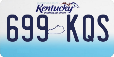 KY license plate 699KQS