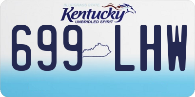 KY license plate 699LHW
