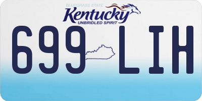KY license plate 699LIH