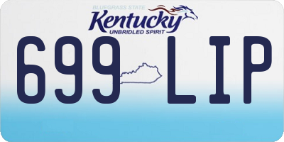 KY license plate 699LIP