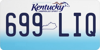 KY license plate 699LIQ