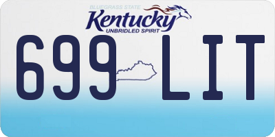 KY license plate 699LIT