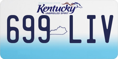KY license plate 699LIV