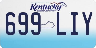 KY license plate 699LIY