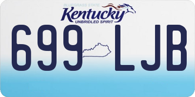 KY license plate 699LJB
