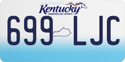 KY license plate 699LJC