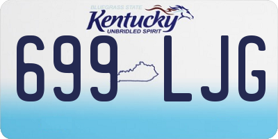 KY license plate 699LJG