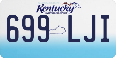 KY license plate 699LJI