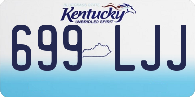 KY license plate 699LJJ