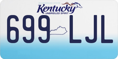 KY license plate 699LJL