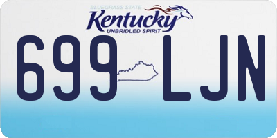KY license plate 699LJN