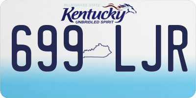 KY license plate 699LJR