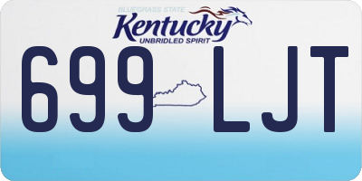 KY license plate 699LJT