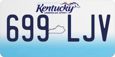 KY license plate 699LJV