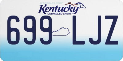 KY license plate 699LJZ