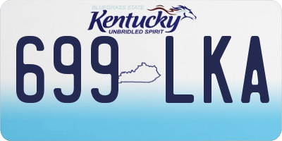 KY license plate 699LKA