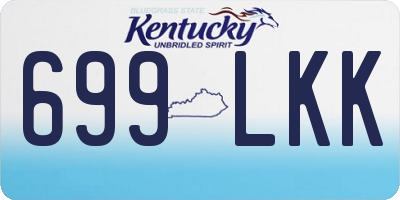KY license plate 699LKK