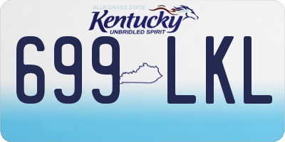 KY license plate 699LKL