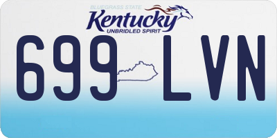 KY license plate 699LVN