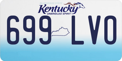 KY license plate 699LVO