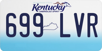 KY license plate 699LVR