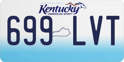 KY license plate 699LVT
