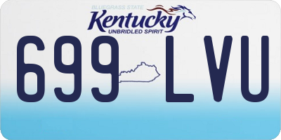 KY license plate 699LVU