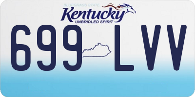 KY license plate 699LVV
