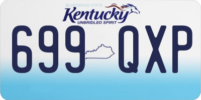 KY license plate 699QXP