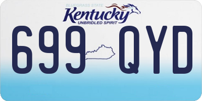 KY license plate 699QYD