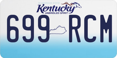 KY license plate 699RCM