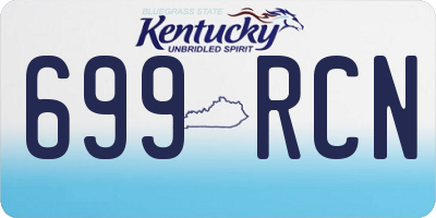 KY license plate 699RCN