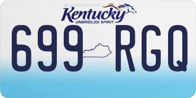 KY license plate 699RGQ