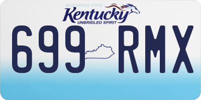 KY license plate 699RMX