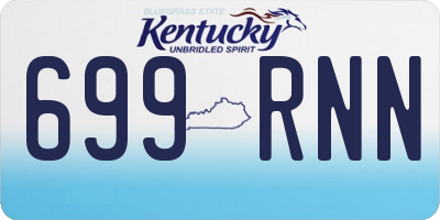 KY license plate 699RNN