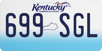 KY license plate 699SGL