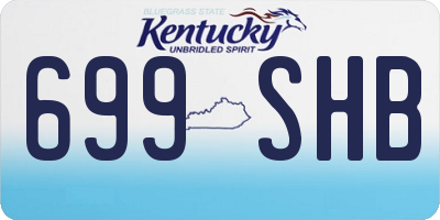 KY license plate 699SHB