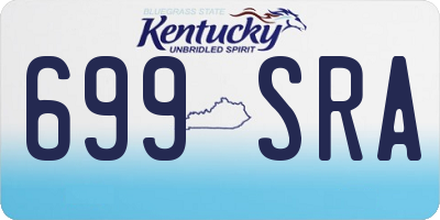 KY license plate 699SRA