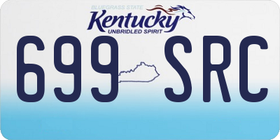 KY license plate 699SRC