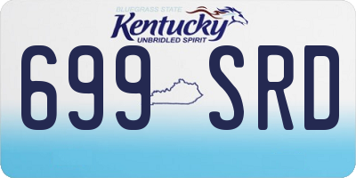 KY license plate 699SRD