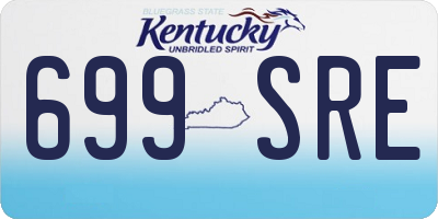 KY license plate 699SRE