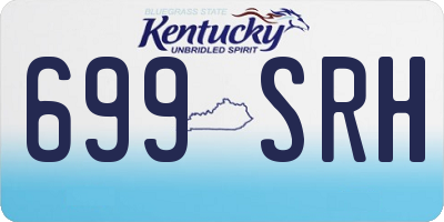 KY license plate 699SRH