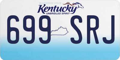 KY license plate 699SRJ