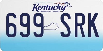 KY license plate 699SRK