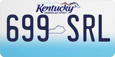 KY license plate 699SRL
