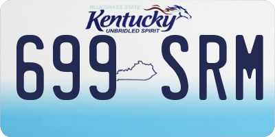 KY license plate 699SRM